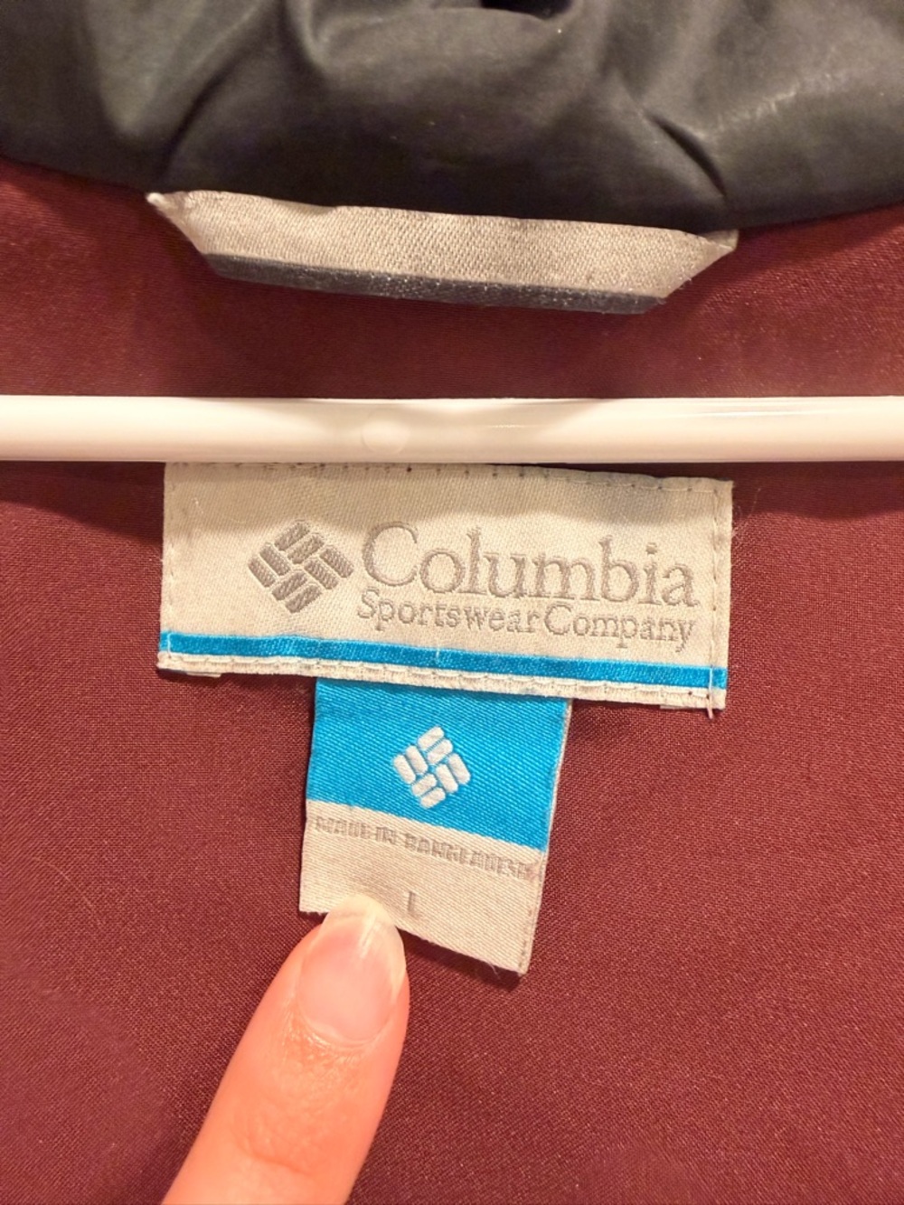 Men's Insulated Columbia Hooded Jacket - Rust - Picture 3 of 8